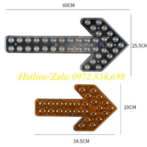 Đèn cảnh báo mũi tên xe phun nước rửa đường