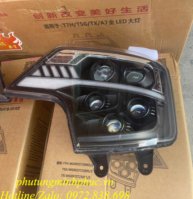 Đèn pha led Howo A7 5 bi