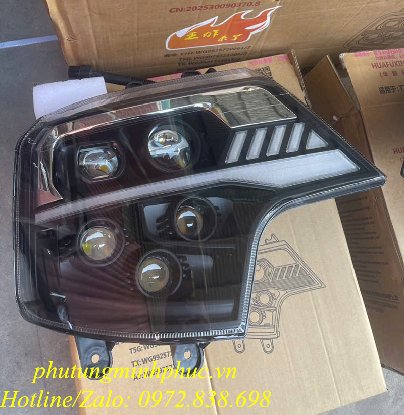 Đèn pha led xe Howo A7, T7H, T5G, TX