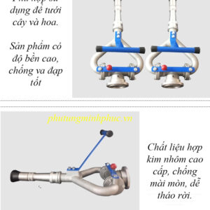 Súng phun tưới cây xe rửa đường
