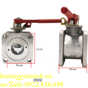 Van bi 2 ngả DN50 xe phun nước rửa đường