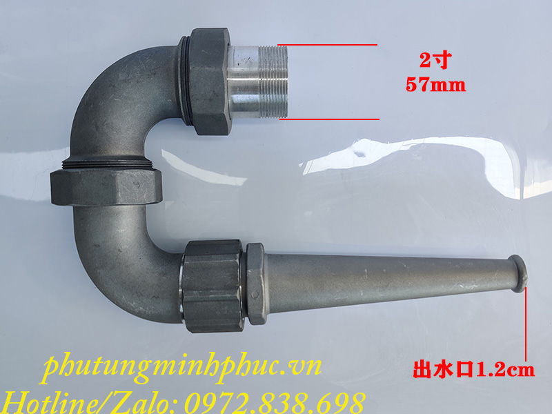 Vòi phun đầu xe rửa đường tưới cây