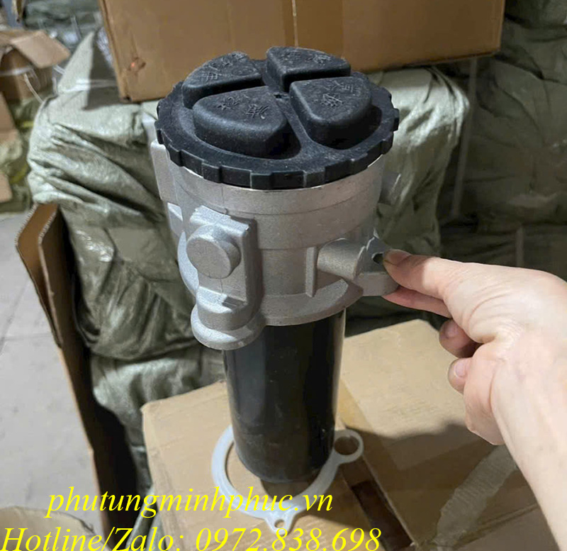 Cốc lọc thùng dầu thủy lực xe ben, mooc ben