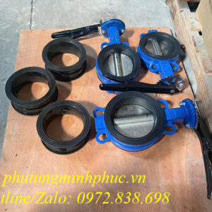 Van khóa xi DN100, DN125 mooc bồn chở xi măng rời